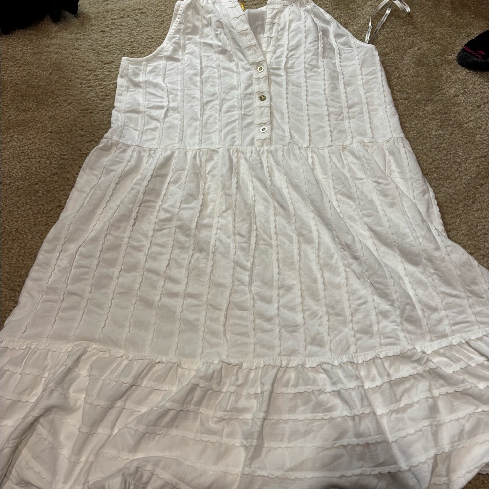 Lilly Pulitzer White Scallop Dress Cover Up Lennox